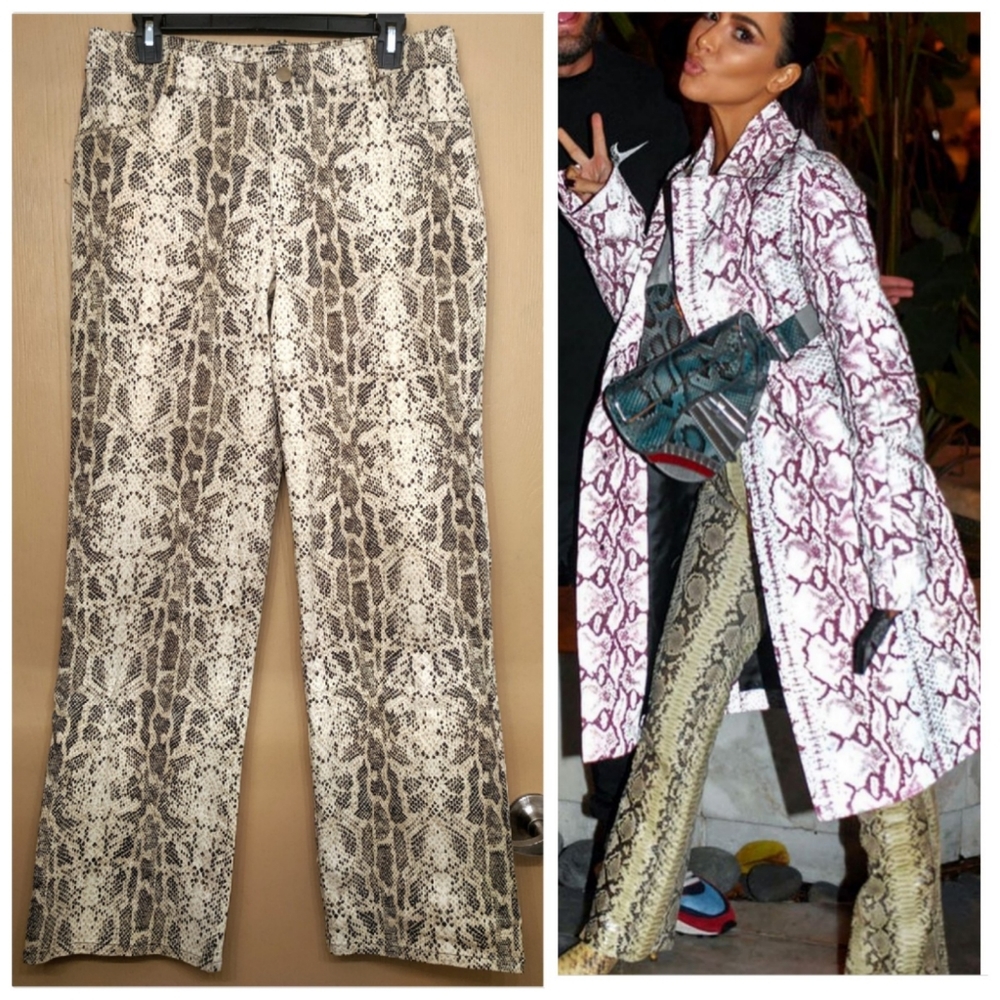 Harlow Snakeskin print comfort jegging jean pants